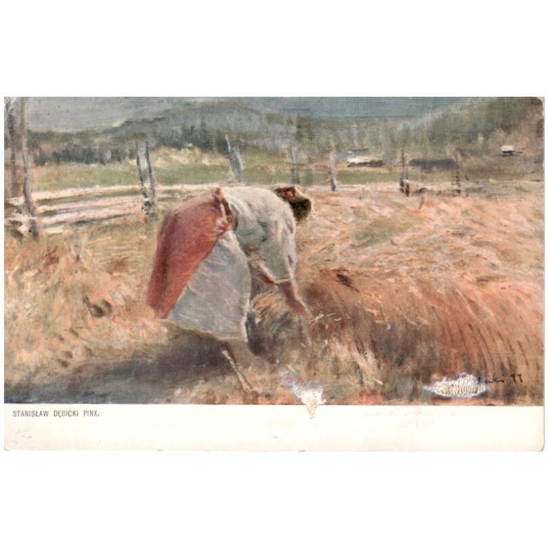 Stanisław Dębicki pinx. [Żniwa sierpem]