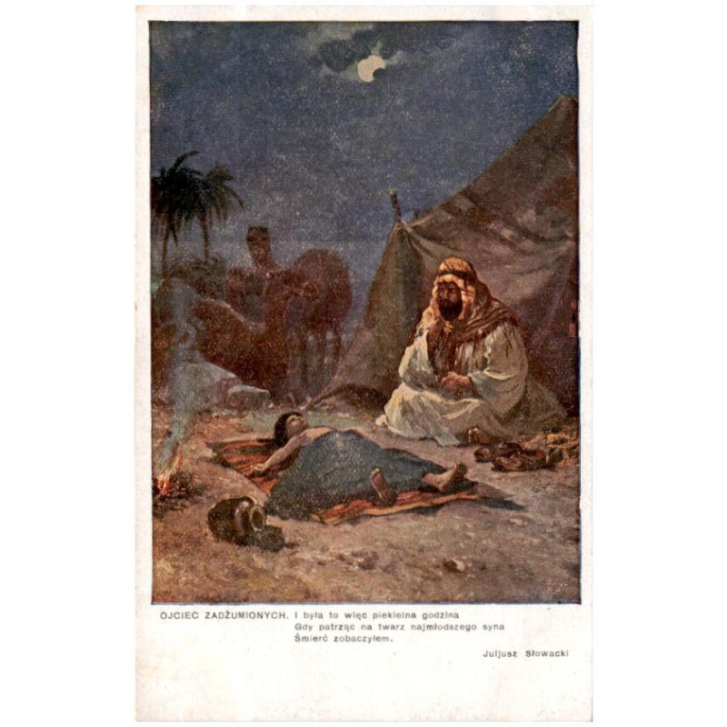 Ojciec Zadżumionych. I była to więc piekielna godzina [...] Juljusz Słowacki / Rewers: S. Adam pinx.