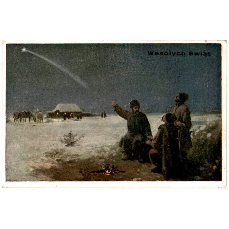 Wesołych Świąt / Noc na Ukrainie zimą