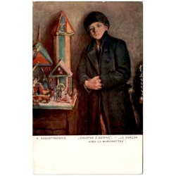 A. Augustynowicz. "Chłopak z szopką". - "Le garçon avec la marionettes".