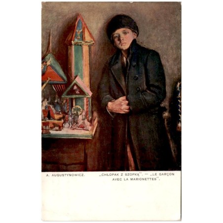 A. Augustynowicz. "Chłopak z szopką". - "Le garçon avec la marionettes".