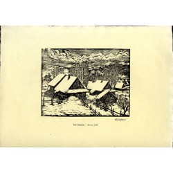 11 "Wisła Dziechcinka - drzeworyt (1934)"