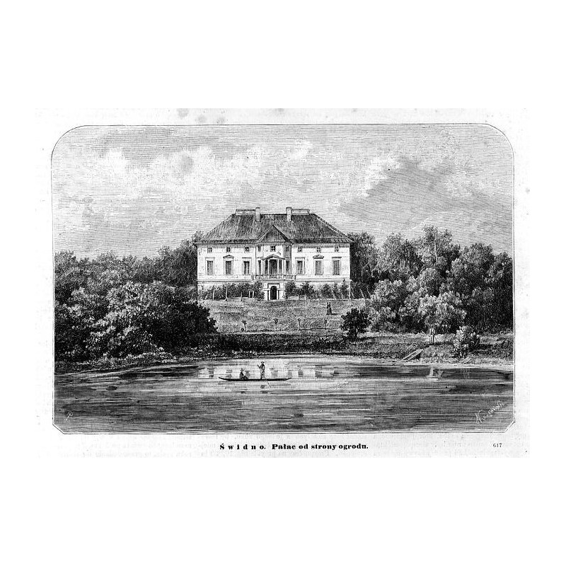 "Świdno. Pałac od strony ogrodu. 617"