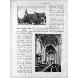 [1] "Der Dom in Kammin, Südseite." [2] "Inneres des Doms von Kammin." [3] "Marienkirche zu Bergen" [4] "Klosterkirche zu Colb