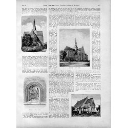 [1] "Der Dom in Kammin, Südseite." [2] "Inneres des Doms von Kammin." [3] "Marienkirche zu Bergen" [4] "Klosterkirche zu Colb
