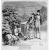 "Ein Nest russischer Bettler in Riga. Originalzeichnung von Ludwig Löffler."