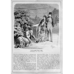 "Ein Nest russischer Bettler in Riga. Originalzeichnung von Ludwig Löffler."