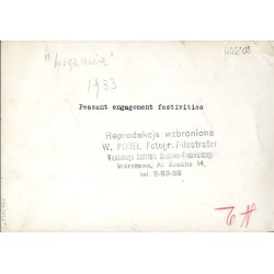 Dożynki prezydenckie w Spale / "Wiązanie" 1933 Peasant engagement festivities