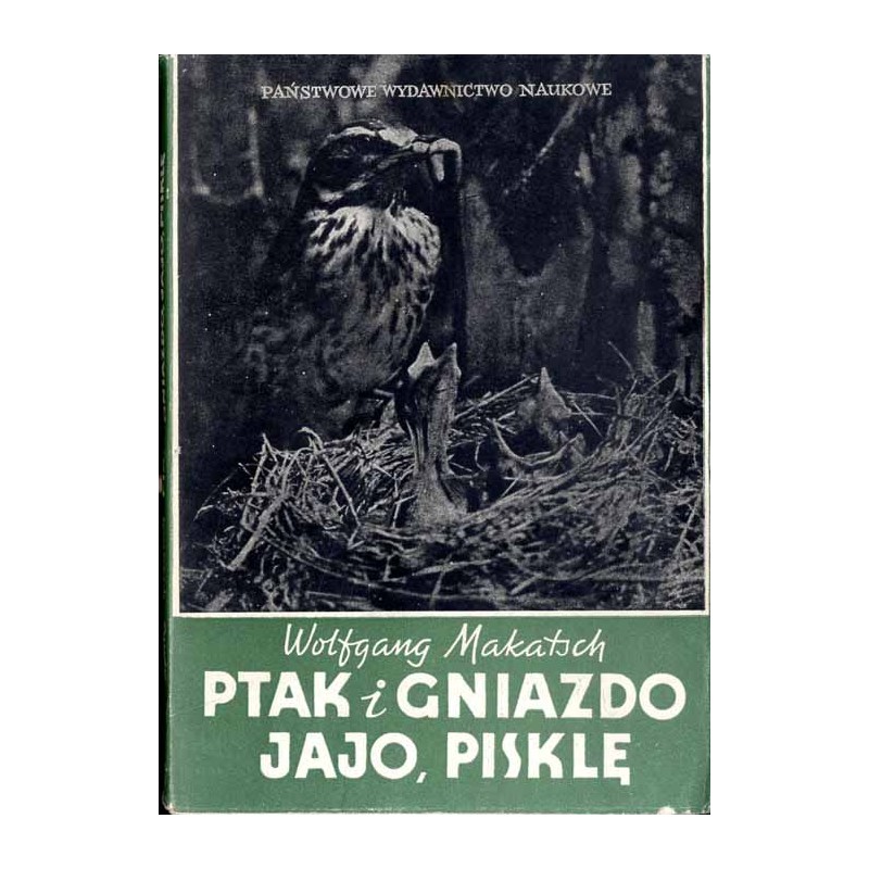 Ptak i gniazdo, jajo, pisklę