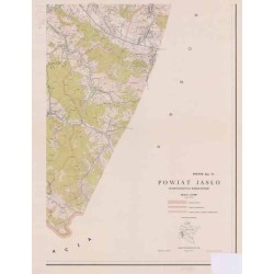 Powiat Jasło. Województwo rzeszowskie. Skala 1:25 000 (mapa w 8 arkuszach 1964)
