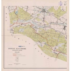 Powiat Kluczbork. Województwo opolskie. Skala 1:25 000 (mapa w 4 arkuszach 1961)