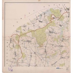 Powiat Kluczbork. Województwo opolskie. Skala 1:25 000 (mapa w 4 arkuszach 1961)