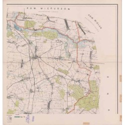 Powiat Kluczbork. Województwo opolskie. Skala 1:25 000 (mapa w 4 arkuszach 1961)