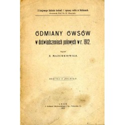 Odmiany owsów w doświadczeniach polowych w r. 1912