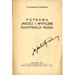 Poprawa jakości i wytyczne klasyfikacji mleka