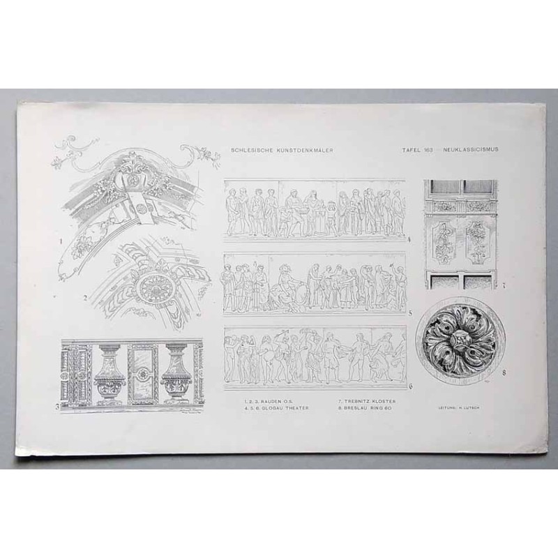 Bilderwerk schlesischer Kunstdenkmäler. Mappe III: Fortsetzung des Barockstils und seine Ausläufer. Neuklassicismus. Tafel 163.1