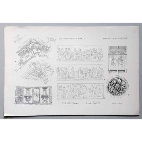 Bilderwerk schlesischer Kunstdenkmäler. Mappe III: Fortsetzung des Barockstils und seine Ausläufer. Neuklassicismus. Tafel 163.1