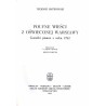 Poufne wieści z oświeconej Warszawy. Gazetki pisane z roku 1782