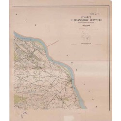 Powiat Aleksandrów Kujawski. Województwo bydgoskie. Skala 1:25 000 (mapa w 4 arkuszach 1962)