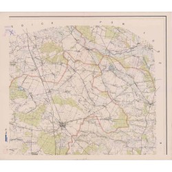 Powiat Sieradz [+ Powiat Zduńska Wola]. Województwo łódzkie. Skala 1:25 000 (mapa w 9 arkuszach 1962)