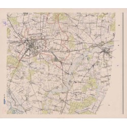 Powiat Sieradz [+ Powiat Zduńska Wola]. Województwo łódzkie. Skala 1:25 000 (mapa w 9 arkuszach 1962)