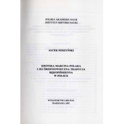 Kronika Marcina Polaka i jej średniowieczna tradycja rękopiśmienna w Polsce