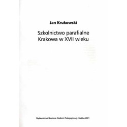 Szkolnictwo parafialne Krakowa w XVII wieku