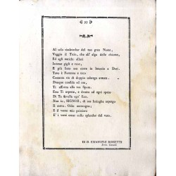 Applausi Poetici per la traslazione dell' illustrissimo e reverendissimo monsignore Giuseppe Bertieri Agostiniano dalla sede ves