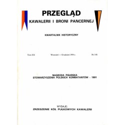 Przegląd Kawalerii i Broni Pancernej. Kwartalnik historyczny. T. 20 (1994). Nr 148 (Wrzesień - Grudzień 1994) / nekrolog ppłk dy