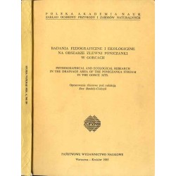 Badania fizjograficzne i ekologiczne na obszarze zlewni Poniczanki w Gorcach  Physiographical and ecological research in the dr