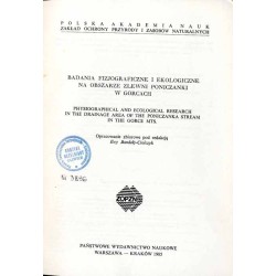 Badania fizjograficzne i ekologiczne na obszarze zlewni Poniczanki w Gorcach  Physiographical and ecological research in the dr