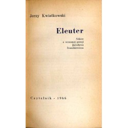 Eleuter. Szkice o wczesnej poezji Jarosława Iwaszkiewicza