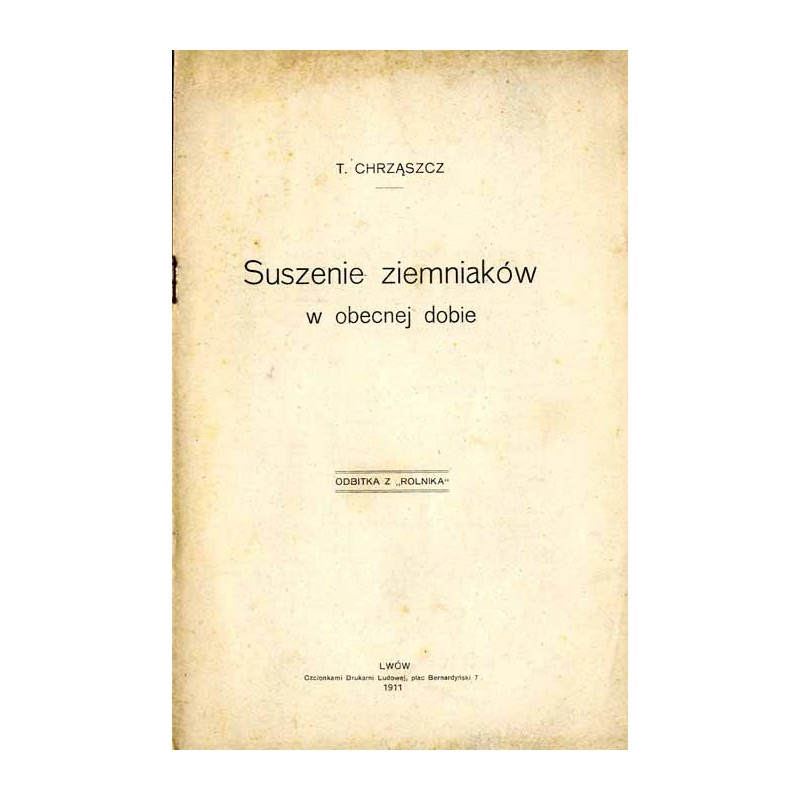Suszenie ziemniaków w obecnej dobie