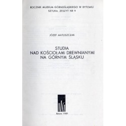 Studia nad kościołami drewnianymi na Górnym Śląsku