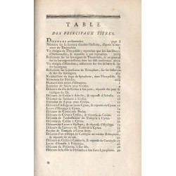 Harangues. Tirées d’Hérodote, de Thucydide, des Histoires Grecques de Xénophon, de sa Retraite des Dix Mille, et de sa Cyropédie