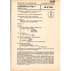 Schul-Kernreihe Luftbildlesen. Folge 1. KR 47/1942. Luftbild und Karte