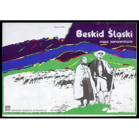 Beskid Śląski. Mapa panoramiczna