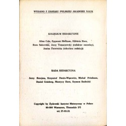 Biuletyn Żydowskiego Instytutu Historycznego w Polsce. 1992. Nr 1 (161) (Styczeń - Marzec 1992) / Dzieje Żydów w Łowiczu do 1861