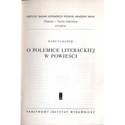 O polemice literackiej w powieści