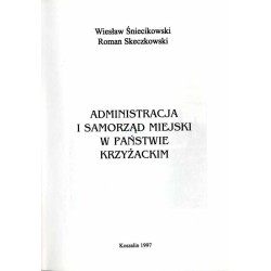 Administracja i samorząd miejski w państwie krzyżackim