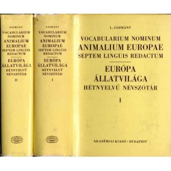 Vocabularium nominum animalium Europae septem linguis redactum. T. 1-2 w 2 woluminach