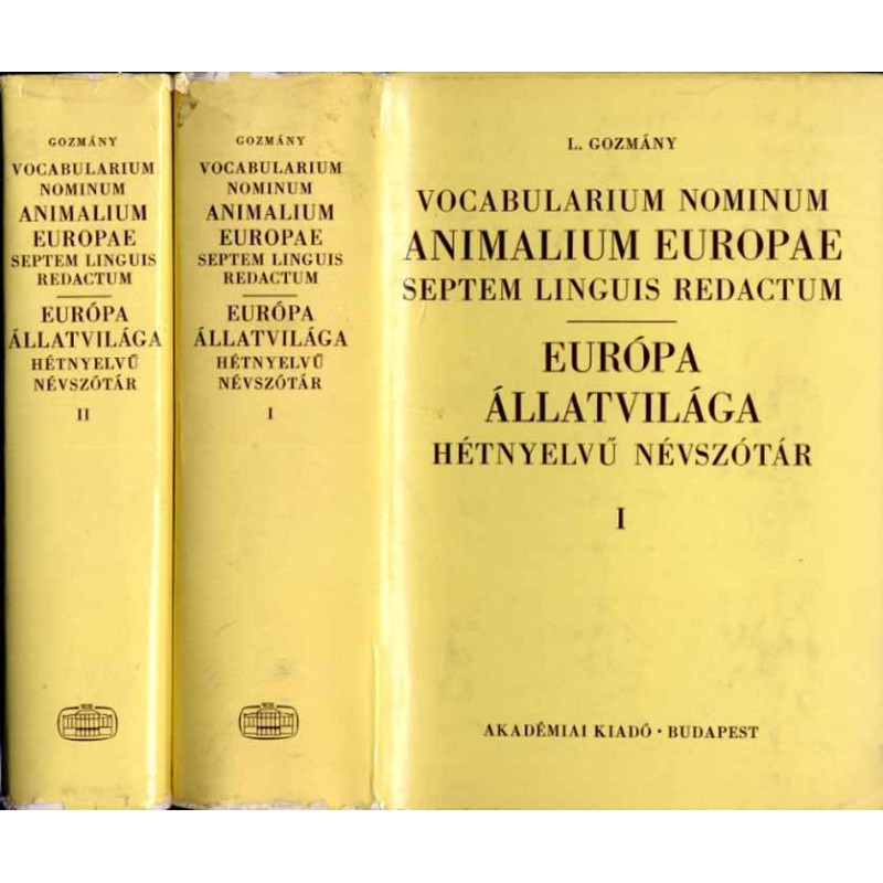 Vocabularium nominum animalium Europae septem linguis redactum. T. 1-2 w 2 woluminach