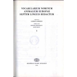 Vocabularium nominum animalium Europae septem linguis redactum. T. 1-2 w 2 woluminach