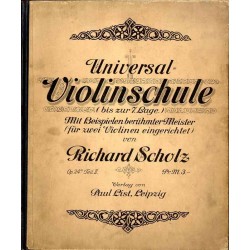 Universal Violinschule (bis zur 7. Lage.). Mit Beispielen berühmter Meister (für zwei Violinen eingerichtet). Op. 24a Teil II