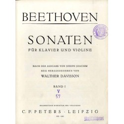 Beethoven. Sonaten für Klavier und Violine. Band I: Op. 12, 1-3 Op. 23-24 Band II: Op. 30, 1-3 Op. 47 Op. 96. 2t. w 1 wolumi