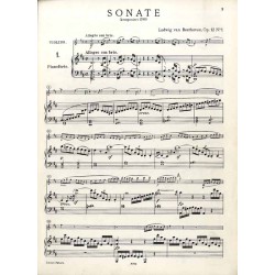 Beethoven. Sonaten für Klavier und Violine. Band I: Op. 12, 1-3 Op. 23-24 Band II: Op. 30, 1-3 Op. 47 Op. 96. 2t. w 1 wolumi