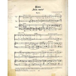 Missa "Stella Maris" Quatuor vocibus inaequalibus (Canto, Alto, Tenore et Baßo) concinenda comitante Organo cum instrumentis ad