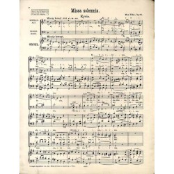Missa in Emoll-Gdur für Sopran, Alt, Tenor und Bass, 2 Violinen, Viola, Cello, Contrabass, 2 Clarinetten u. 2 Hörner obligat, Or