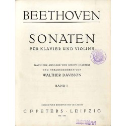 Beethoven. Sonaten für Klavier und Violine. Band I: Op. 12, 1-3 Op. 23-24 Band II: Op. 30, 1-3 Op. 47 Op. 96. 2t. w 1 wolumi