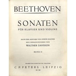 Beethoven. Sonaten für Klavier und Violine. Band I: Op. 12, 1-3 Op. 23-24 Band II: Op. 30, 1-3 Op. 47 Op. 96. 2t. w 1 wolumi